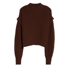 La Ligne Brown Knit Crew Neck Sweater